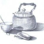 Sketches and sketches of household items